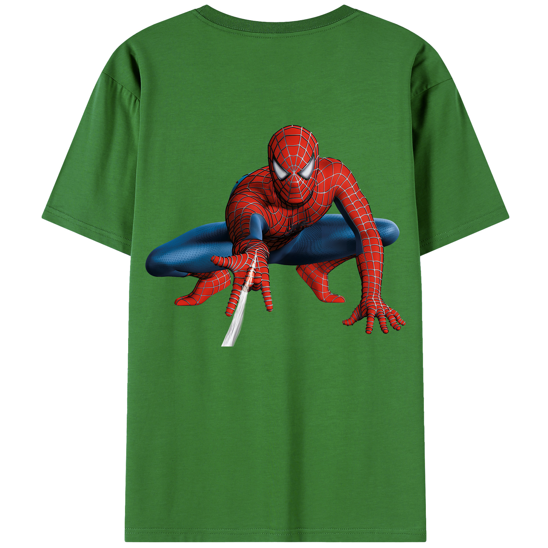 （画像用） Spider Man スパイダーマン レディース半袖Tシャツ(バックプリント)